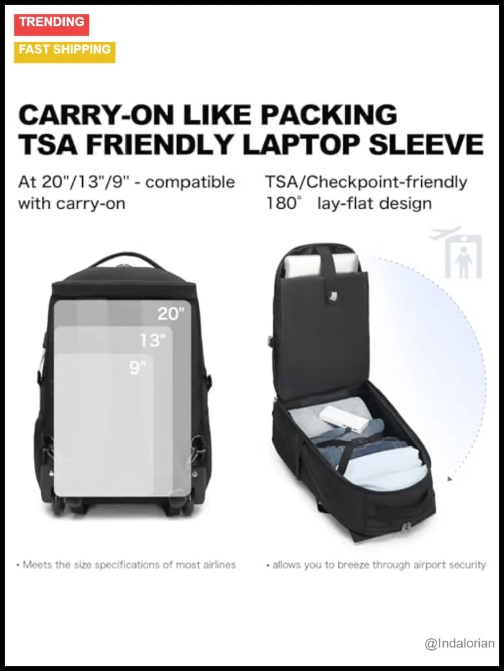 Rolling Backpack with Wheels, 17 Inch Water Resistant Laptop Backpack, Carry on